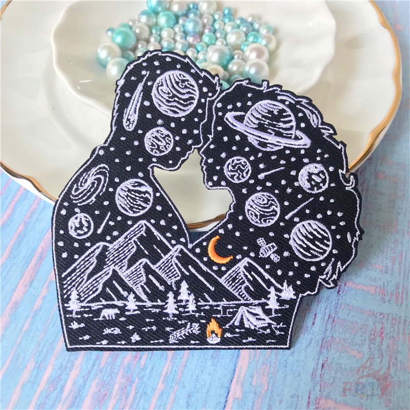 Miếng dán ủi thêu họa tiết cặp đôi độc đáo