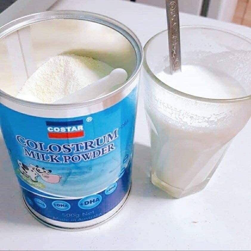 Sữa Bột Sữa Bò Non Costar Colostrum Powder Milk Nguyên Chất Chứa DHA Hộp 500g Của Úc