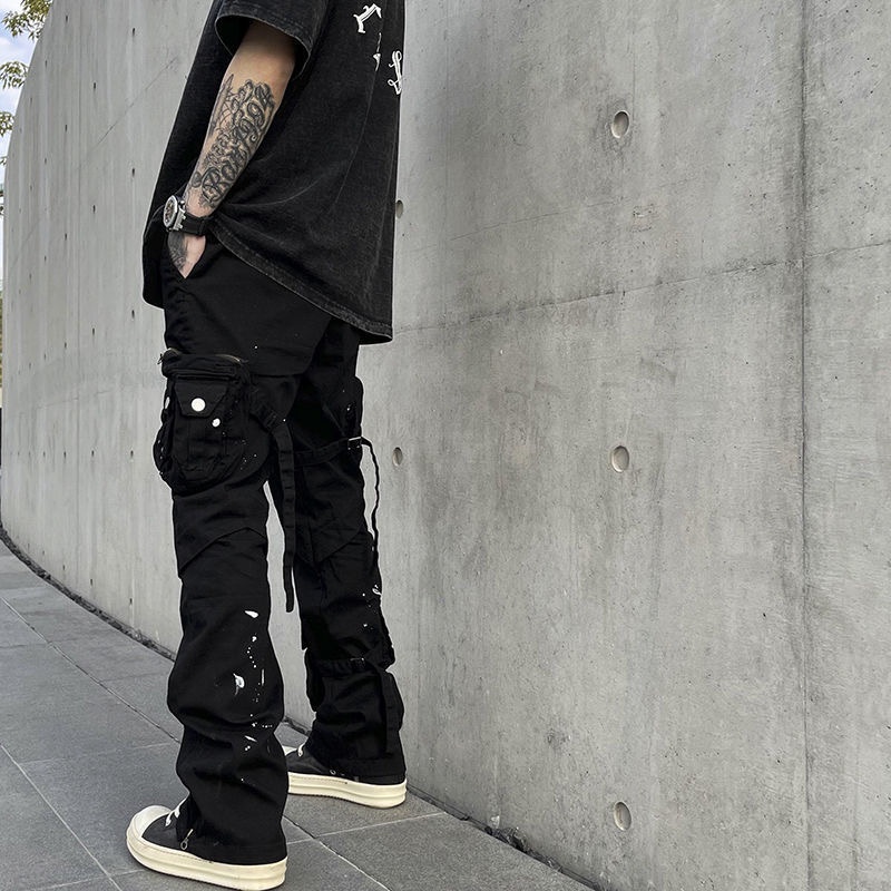 Quần CAMO túi hộp vảy sơn nhẹ phong cách đường phố hiphop