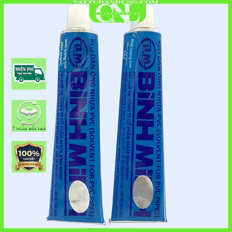 Keo dán ống nhựa BÌNH MINH (tuýp 50gr)