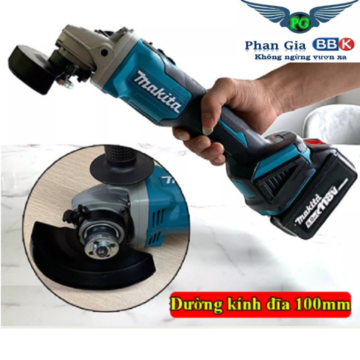 DÒNG MÁY MÀI GÓC DÙNG PIN MAKITA 118V ĐỘNG CƠ KHÔNG CHỔI THAN