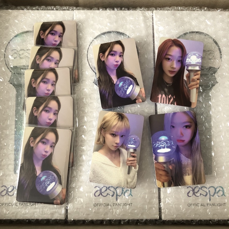 Photocard ảnh thẻ bo góc aespa fanlight