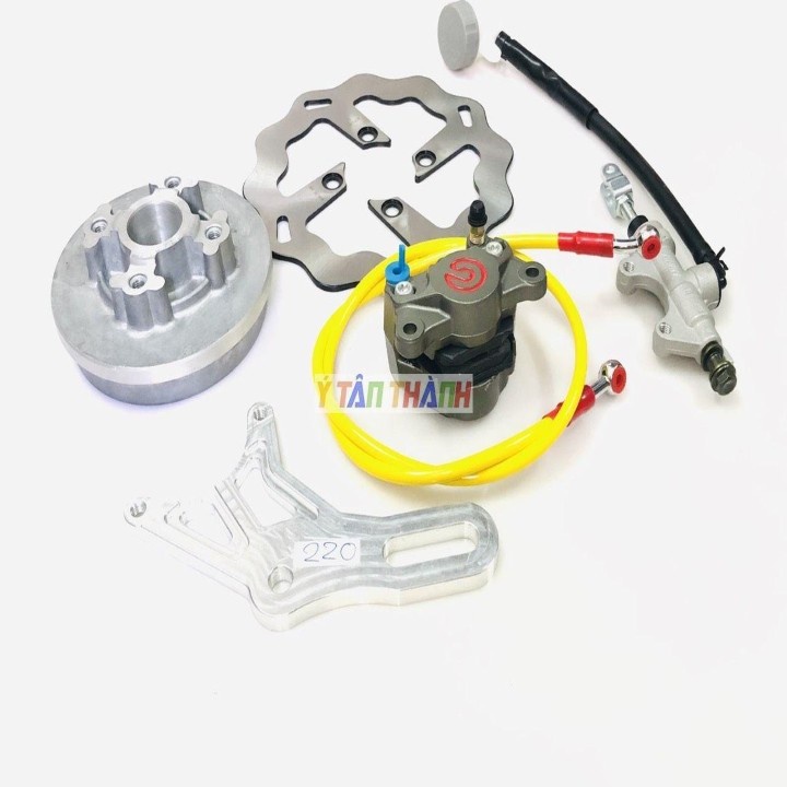 Bộ Đĩa Sau Sirius Heo Rembo Xám Đĩa 220Mm V3 MS1272