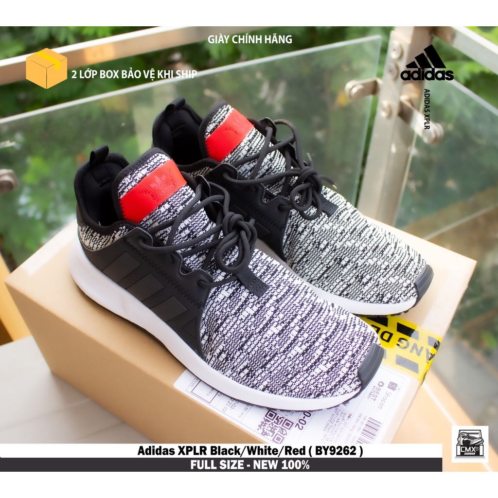 [ HÀNG CHÍNH HÃNG ] Giày Adidas XPLR Black/White/Red ( BY9262 ) - REAL AUTHENTIC 100%