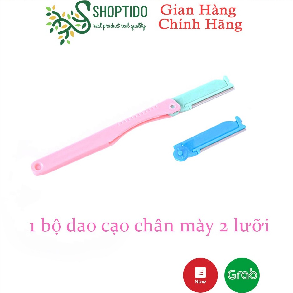 Bộ dao cạo lông mày tiện dụng 2 lưỡi NPP Shoptido