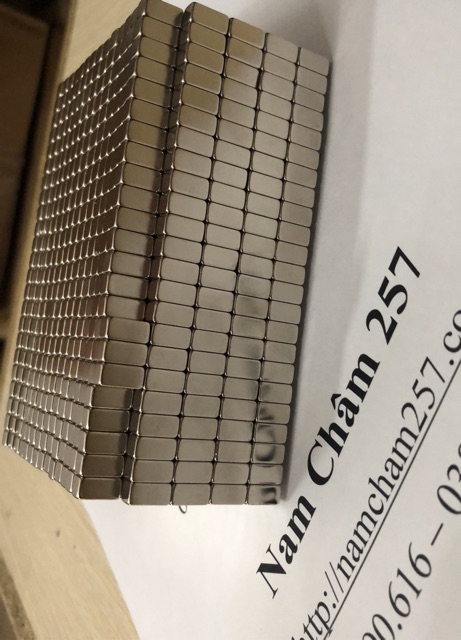 [Xả Kho]50 viên nam châm viên 10x5x5mm, loại nam châm trắng đất hiếm hính chữ nhật.