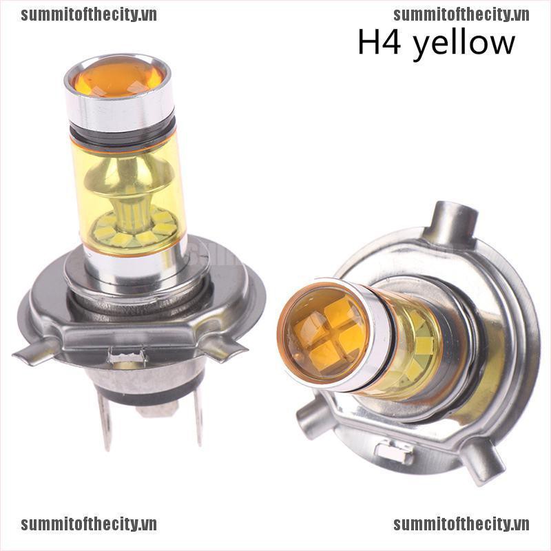 Set 2 Đèn Sương Mù H4 / H7 9003 HB2 8000K Hi / Lo Chùm 20 Bóng LED DRL Dành Cho Ô Tô