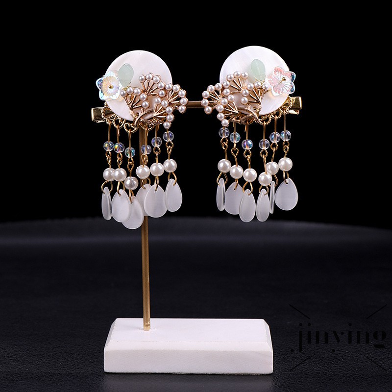 GETNOIVAS ❤S Wind Ancient Chinese Clothing Hair Accessories Exquisite Opal Floral Design Alloy Hairclip Retro