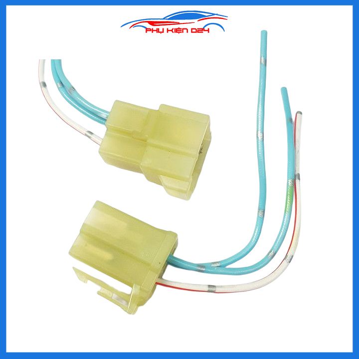 Jack đực cái ô tô 2 chân, 3 chân, 4 chân, 6 chân giắc nối nhanh có sẵn dây