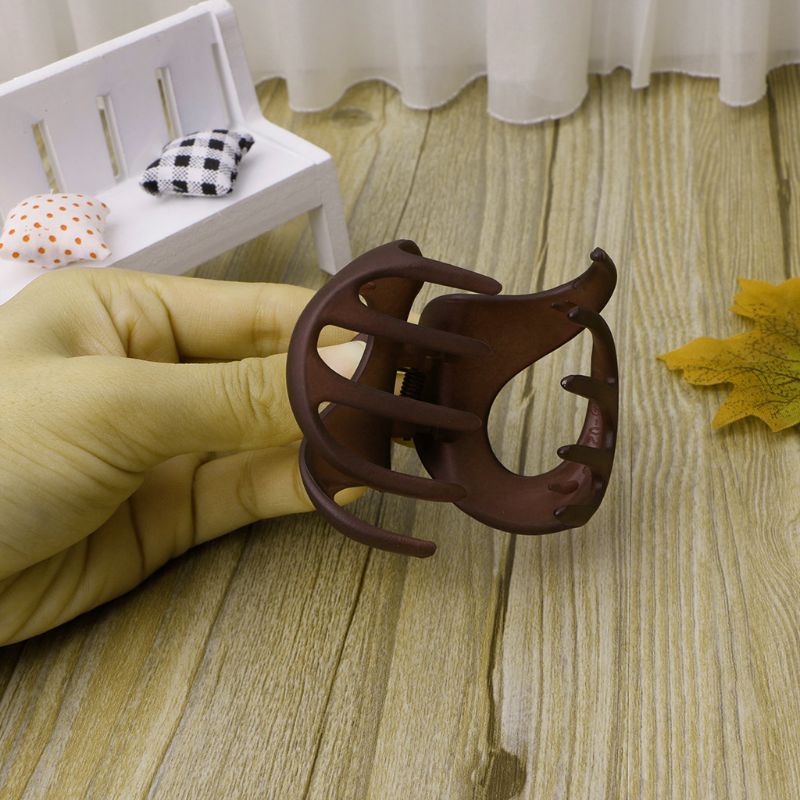 Kẹp Tóc Càng Cua Bằng Acrylic Màu Trơn Thời Trang Cho Nữ YOUYO