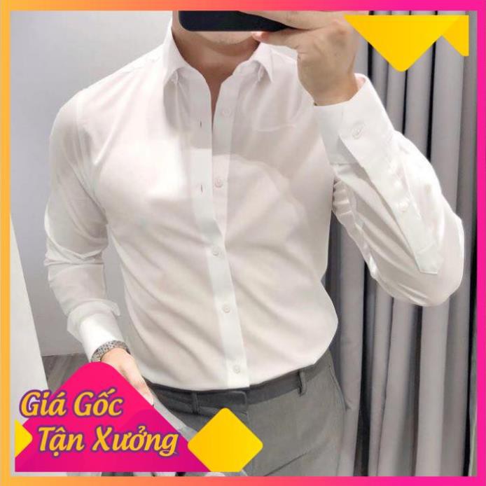 SALE 11.11 SẬP SÀN - Áo Sơ Mi Trắng Hàng Cao Cấp GEZO