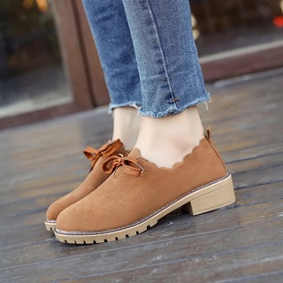 Giày buộc dây da lộn sz 35-40