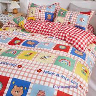 BỘ CHĂN GA GỐI POLLY NHẬP HELLO KITTY KARO MẶT TO M4/M6/M8