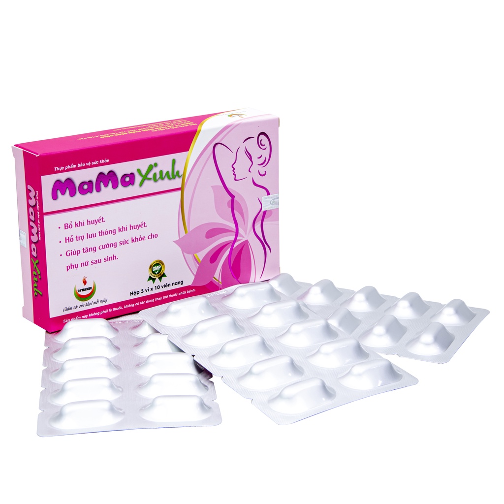 Phục hồi sức khỏe cho bà bầu sau khi Sinh - MaMa Xinh -  Hộp 30 viên