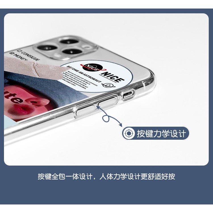 Ốp Điện Thoại Silicon Mềm Trong Suốt Siêu Mỏng Họa Tiết Hoạt Hình Cho iphone 14 MAX 13 PRO 12 / 11 XR 6S XSMAX 7 8 + SE2020 X 6 + XS