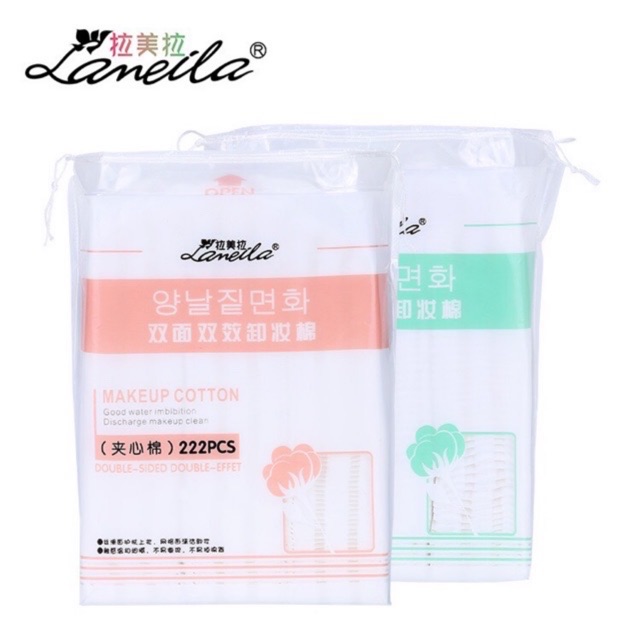 Bông tẩy trang Lameila 50 miếng / Bông tẩy trang Lameila 222 miếng | BigBuy360 - bigbuy360.vn