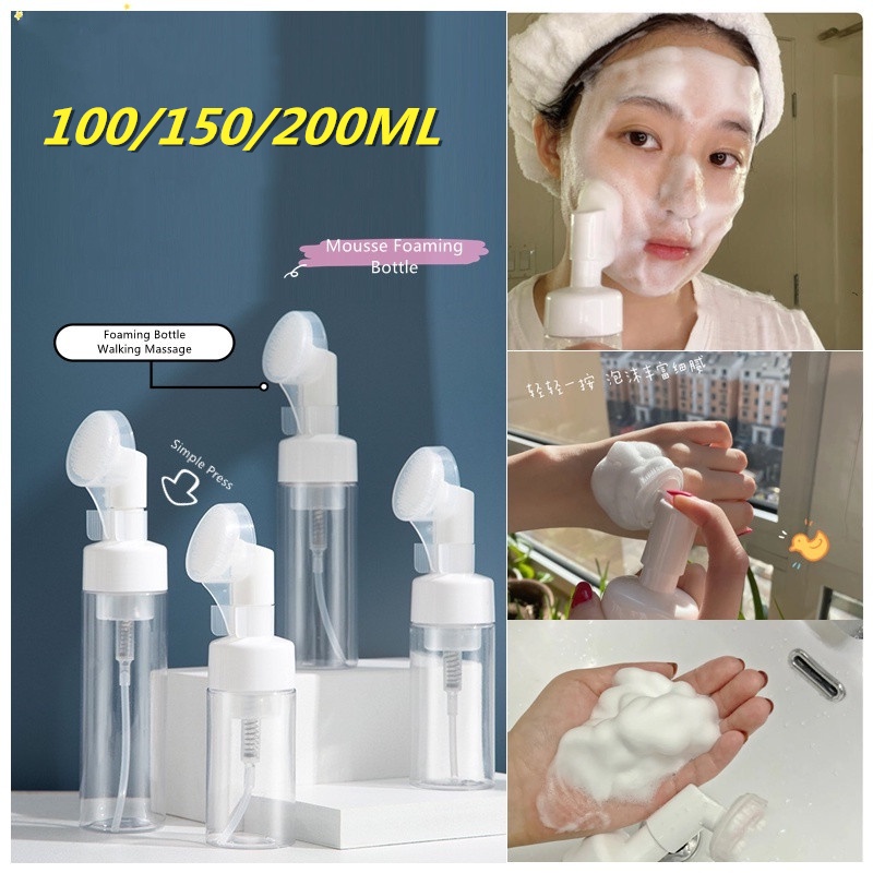 Bình Silicone Đựng Sữa Rửa Mặt Dạng Nhấn Tiện Dụng 100/150/200ML