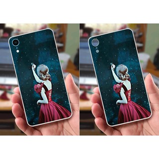 Ốp lưng iPhone XR (dẻo viền trắng trong) - Hình Cô Gái Xinh