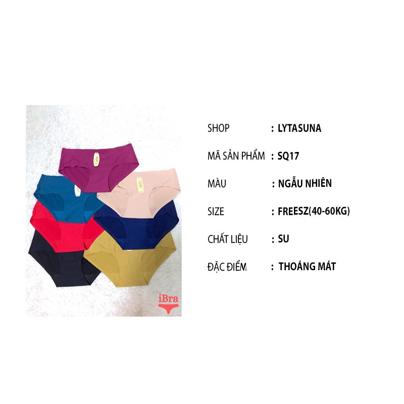 Quần lót đúc Su không đường may Vic Thái Lan cao cấp mát mịn thoáng mát , thấm hút mồ hôi (40-65kg) SQ17 | BigBuy360 - bigbuy360.vn