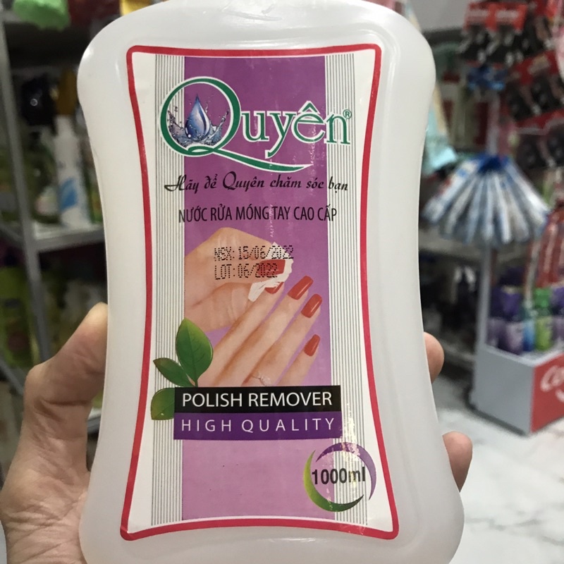 Nước rửa móng tay cao cấp Quyên 1000ml