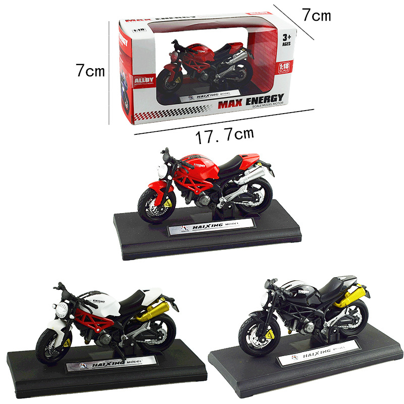 Mô Hình Xe Mô Tô Ducati Yamaha Tỉ Lệ 1: 18