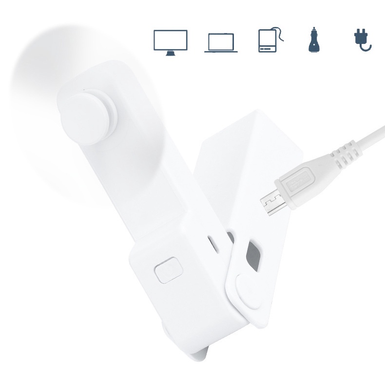 Quạt mini sạc usb CầM Tay TiệN DụNg 1 CáI