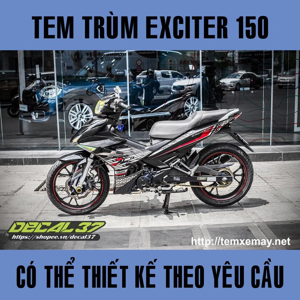 Tem Trùm Exciter 150 Maya Đen Đỏ Đẹp 