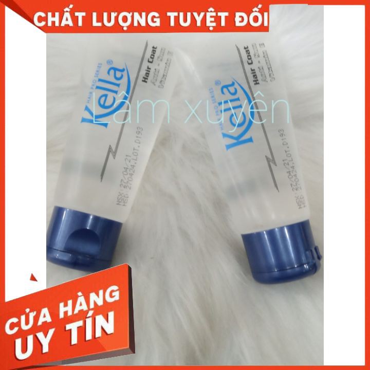 Tinh Dầu dưỡng bóng TUÝP Kella 75ml nắp xanh đen 😍 FREESHIP 😍 cải thiện khô xơ, chẻ ngọn, giữ nếp tóc, bóng mượt ,óng ả.