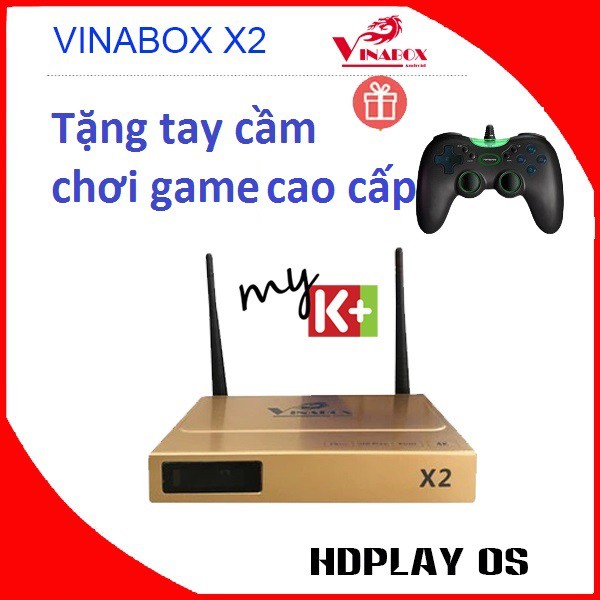 Android Tivi Box VINABOX X2 + Tặng tay game,chuột không dây cao cấp