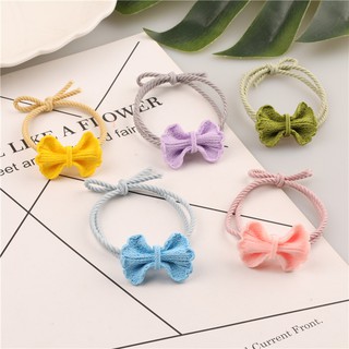 Dây Buộc Tóc Thời Trang Bằng Nhựa Đính Nơ Đỏ Đáng Yêu Cho Phái Nữ