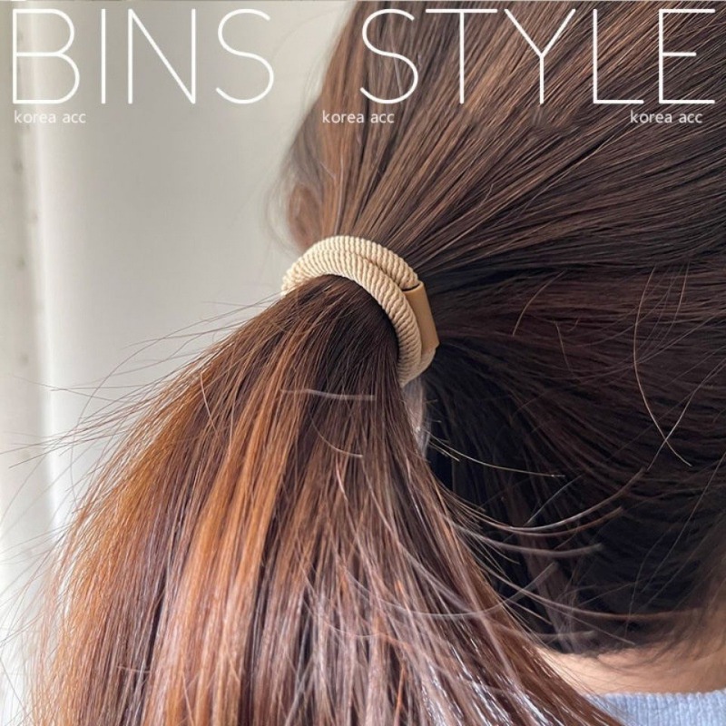 Bộ 18 Dây Thun Cột Tóc Co Giãn Phong Cách Hàn Quốc Đơn Giản Dành Cho Nữ