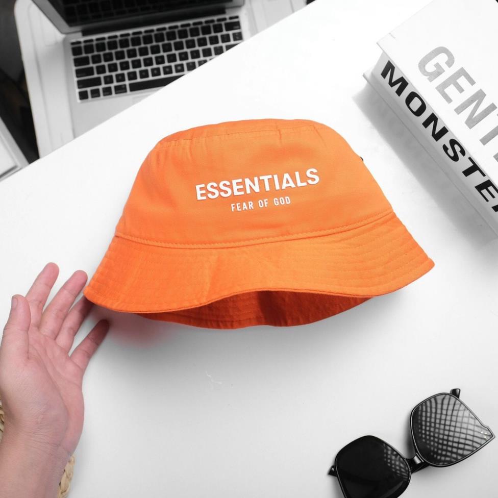 Nón bucket nam, mũ tai bèo in chữ ESSENTlALS phong cách đơn giản, chất siêu đẹp - NEW