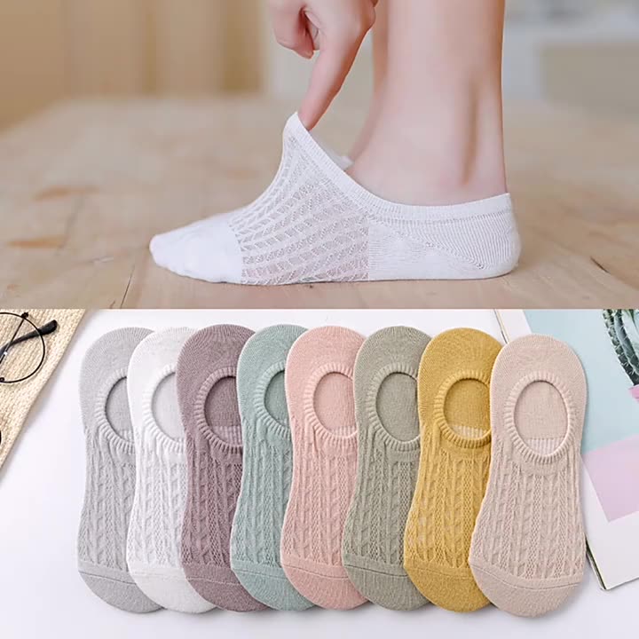 Tất Vớ Nữ Nửa Bàn Lưới Style Nhật Bản - Màu Ngẫu Nhiên