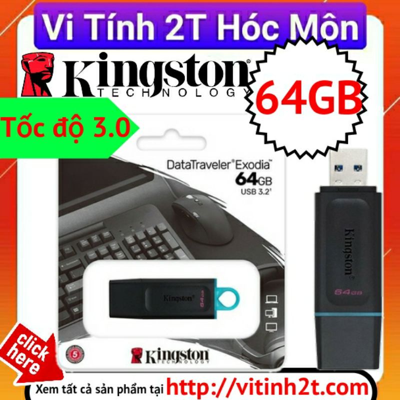 USB 64G Kingston 64GB DataTraveler Exodia DTX 64GB