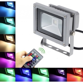 Đèn pha led đổi màu 10w 20w 30w 50w - có remot