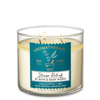 [Đủ Mùi] Nến Thơm Stress Relief Eucalyptus + Tea - Bath and Body Works (411g)