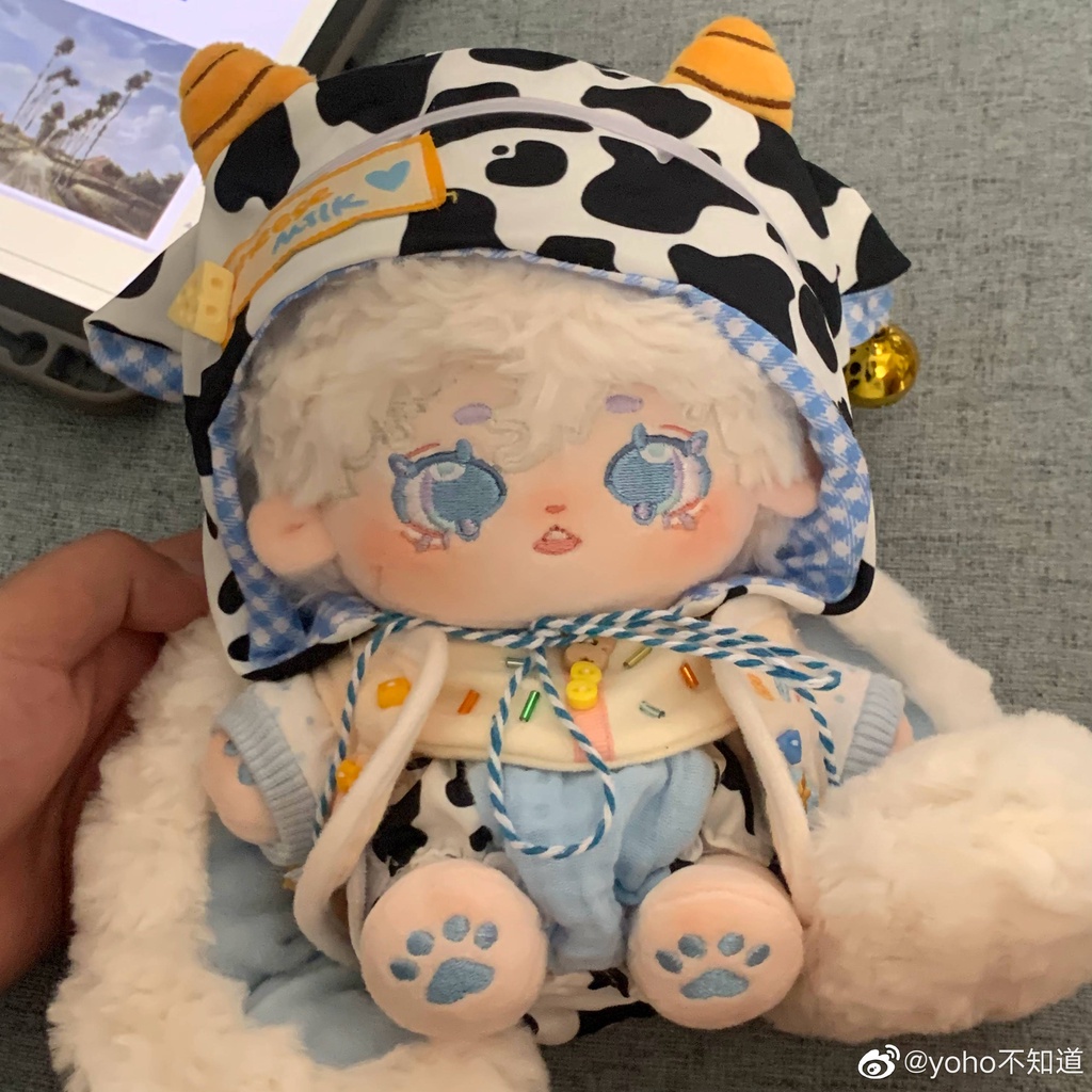 Doll không thuộc tính có tai và đuôi 20cm - Búp bê không thuộc tính tai dài 20cm có xương