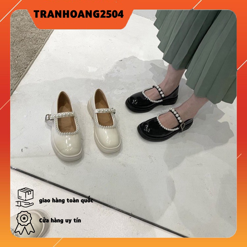 CỐ SẴN - Giày LOLITA HẠT NGỌC hothit phong cách NHẬT BẢN