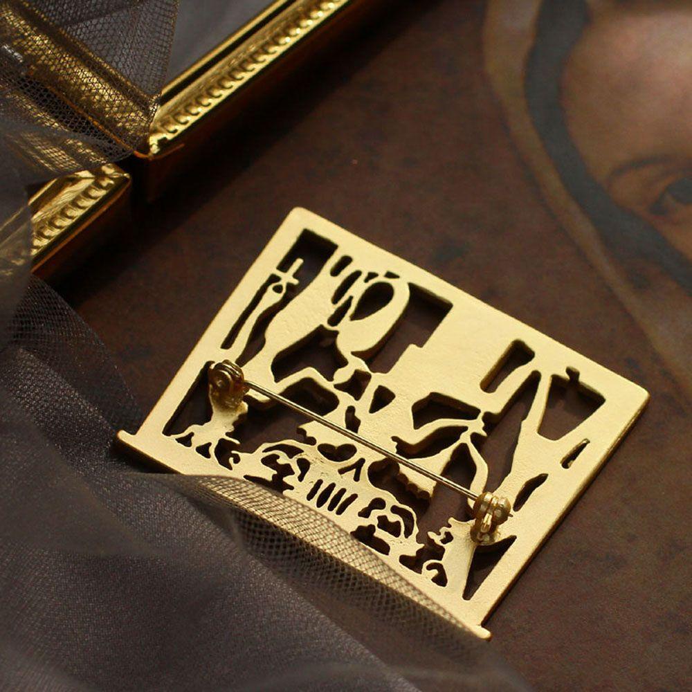 Trâm Cài Áo Đính Đá Thời Trang|Huy Hiệu Cài Áo Hình Chân Dung Ai Cập Nhiều Màu Sắc Phong Cách Vintage