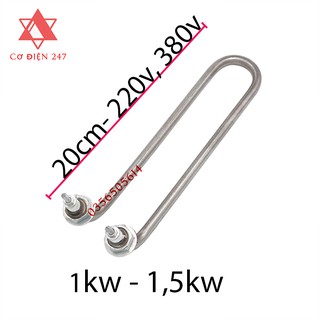Điện trở chữ U quỳ đun nước, thanh nhiệt U quỳ inox