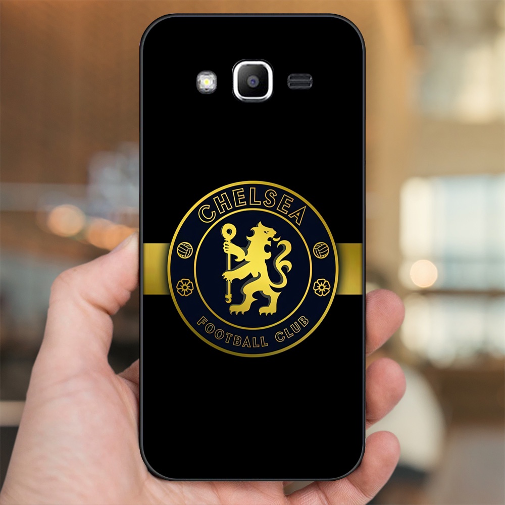 Ốp lưng Samsung J2 Prime, J3 2016, J5 2015 viền đen in hình Chelsea FC