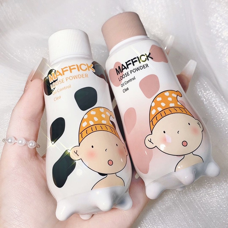 Phấn phủ bột kiềm dầu bò sữa trắng mịn