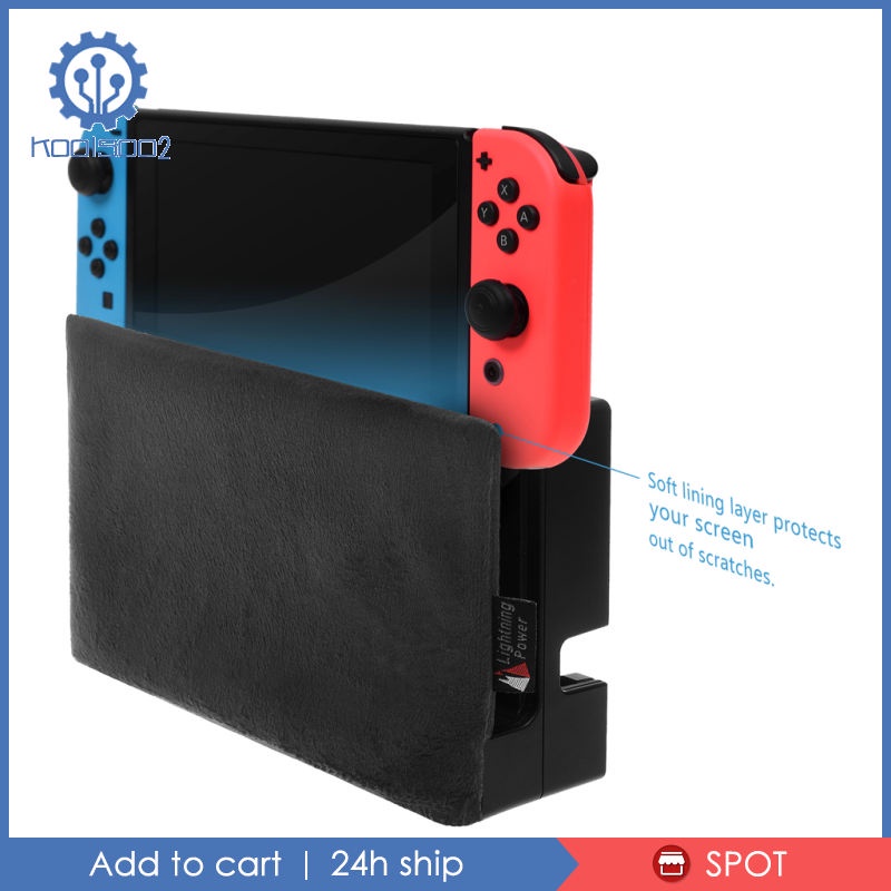 1 Miếng Đệm Chống Trầy Màu Đen Cho Nintendo Switch Dock Sạc Koolsoo2