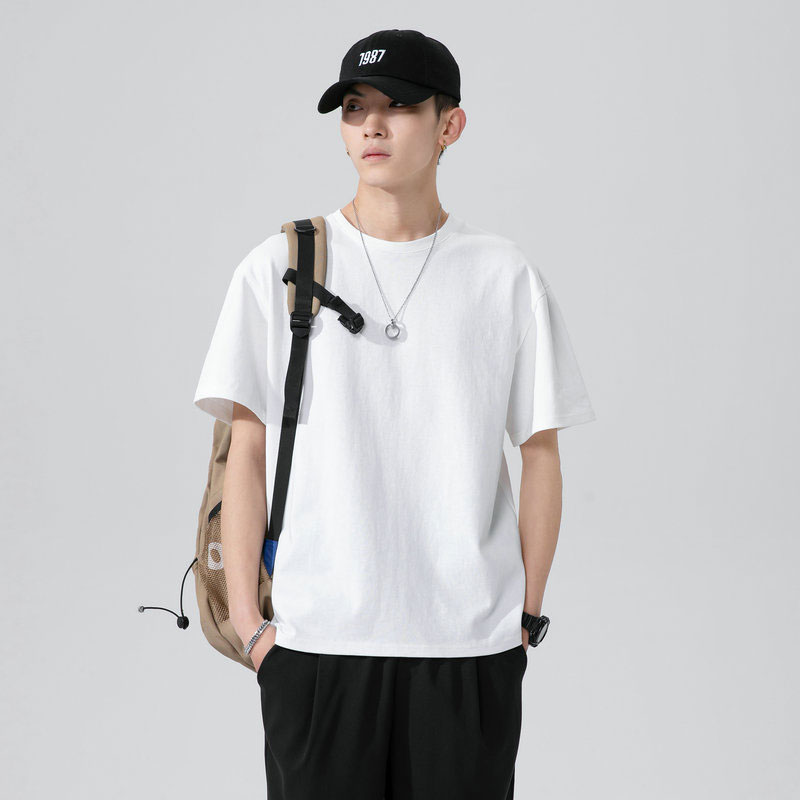 Áo Thun Nam Tay Ngắn Cổ Tròn 100% Cotton