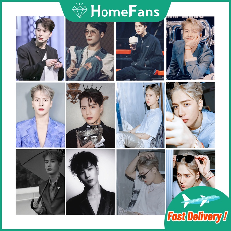 Jackson Wang Bộ Tranh Đính Đá 5D Tự Làm Hình Nhóm Nhạc Got7 Kích Thước 30x40cm / 40x50cm