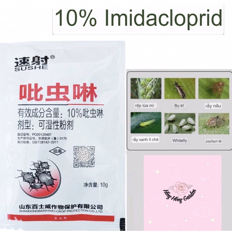 Thuốc đặc trị rệp sáp, ruồi trắng, bọ trĩ, rầy nâu, giòi tỏi tây nội địa Trung