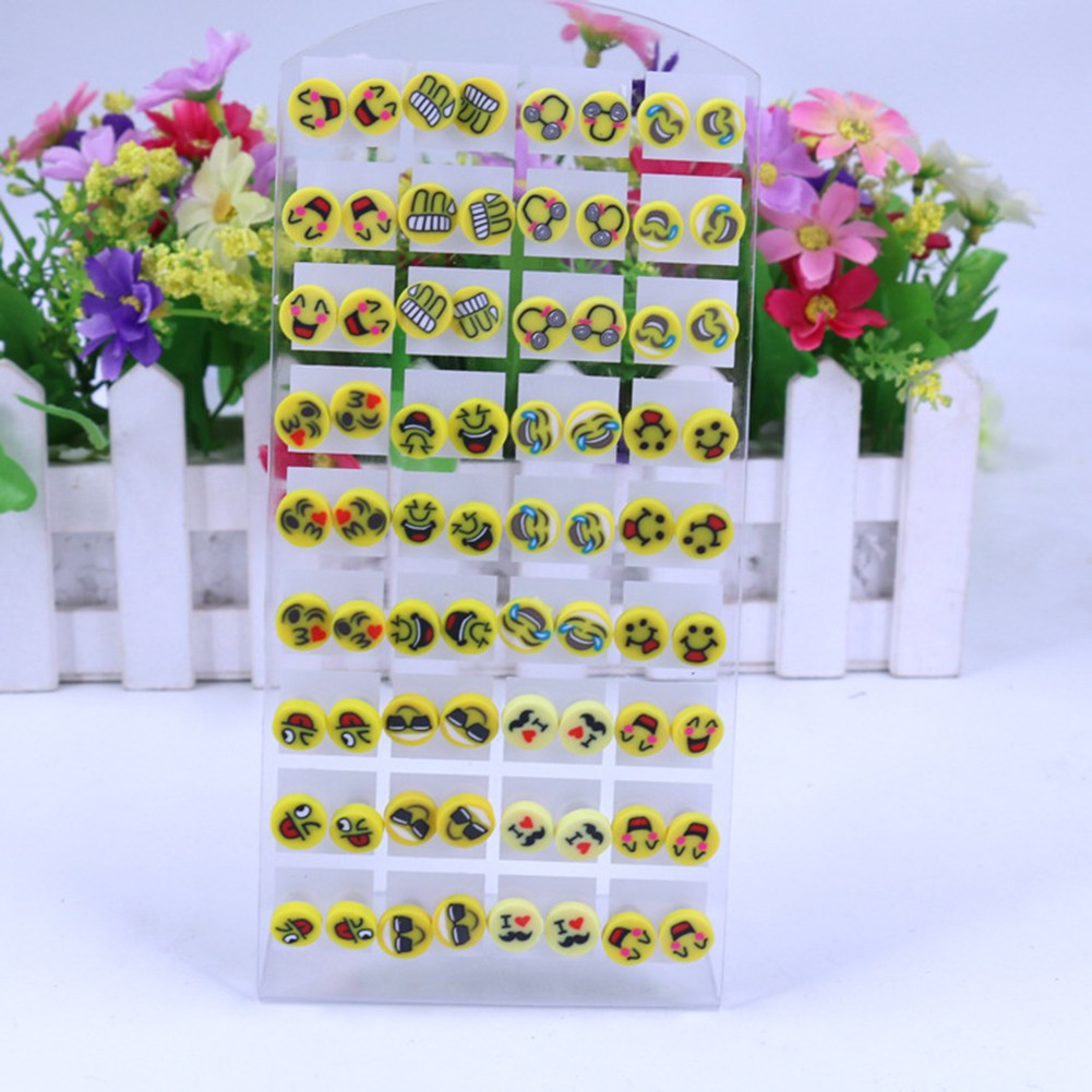 Set 36 đôi hoa tai nhiều hoạ tiết đáng yêu