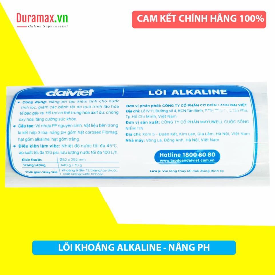 [CHÍNH HÃNG] LÕI KHOÁNG ALKALINE ORP T6  ĐẠI VIỆT [ LÕI SỐ 8 ] TẠO NƯỚC KIỀM - CÚT NỐI NHANH