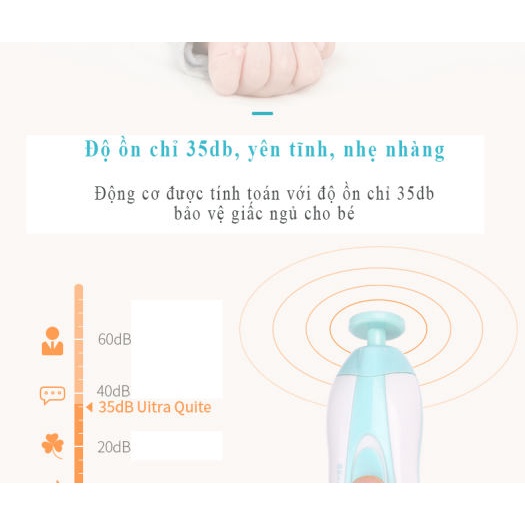 Máy Cắt Móng Tay Điện Đa Năng Cho Bé An Toàn Thông Minh Tiện Ích Trang Bị Đèn Pin Hàng Chính Hãng
