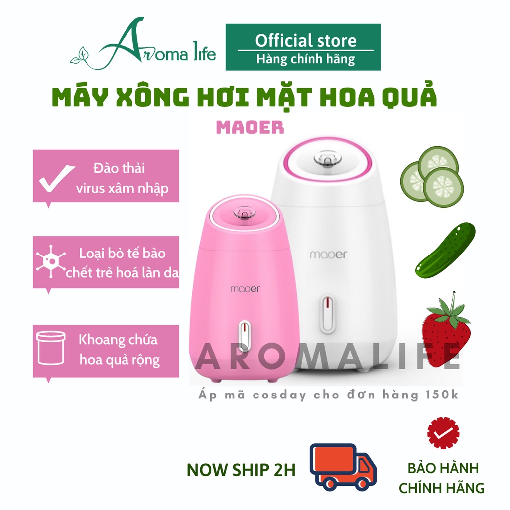 Máy Xông Hơi Mặt Hoa Quả Mooer, Máy Phun Sương Nano Tạo Ẩm | BigBuy360 - bigbuy360.vn